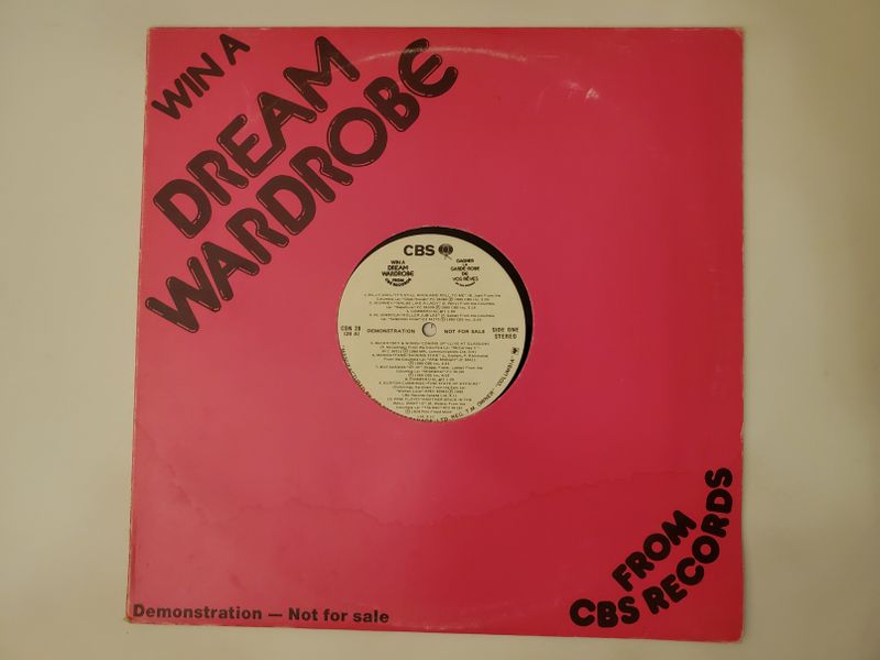 Various Artists (CBS Records Promotional Compilation) Concentration (CBS Demonstration Not For Sale Sampler) vinyl record
